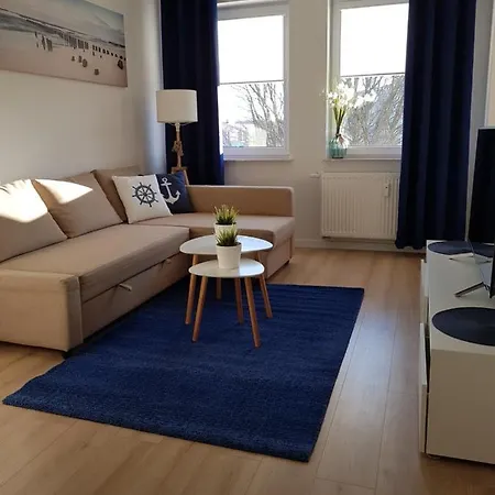 Lägenhet Apartament Miodowy Dom Na Fali Kołobrzeg